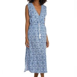 La Blanca Breeze Resortwear Tie Front Cover-Up Dress